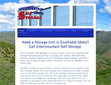 Tablet Screenshot of intermountainselfstorage.com